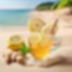 Ginger Tea with lemon on the beach.jpg