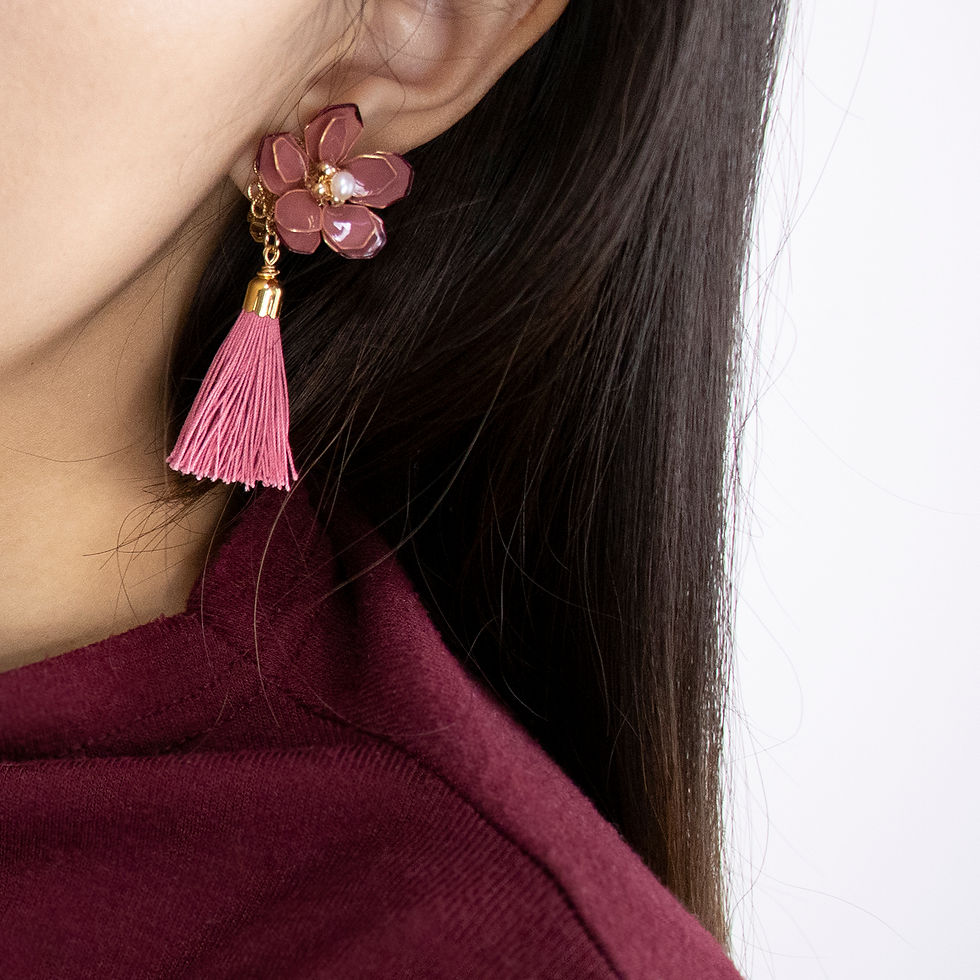 Thumbnail: ＜ROSE TAUPE＞ HOLA｜Pearl Earrings