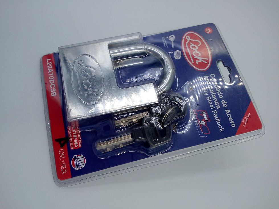 Miniatura: Candado antipalanca 70mm Niv-9. 1 pza. c/4 llaves