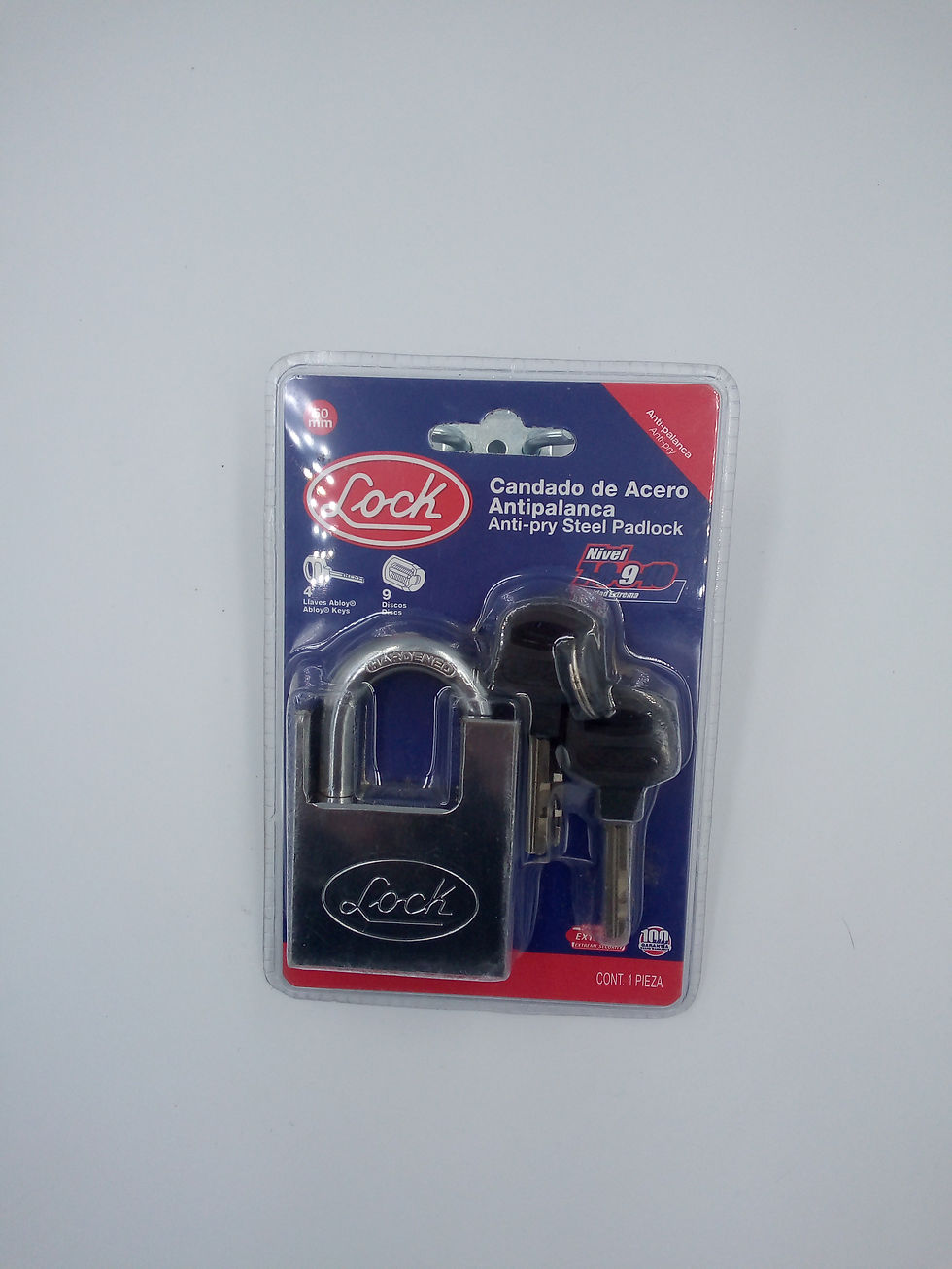 Miniatura: Candado antipalanca 50mm Niv-9. 1 pza. c/4 llaves