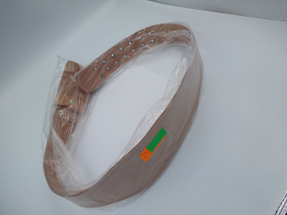 Miniatura: Faja de cuero, tipo pesista (varias tallas). 1 pza.