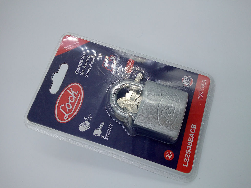 Miniatura: Candado horquilla corta 38mm Niv-3. 1 pza. c/3 llaves