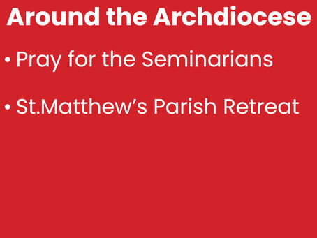 March 13th Around the Archdiocese