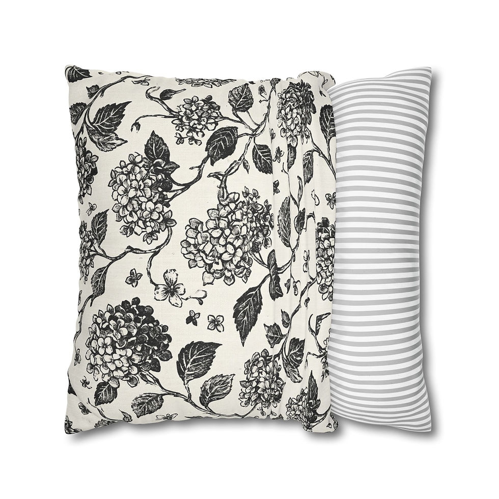 Thumbnail: Secret Courtyard Hydrangea Pillow Cover