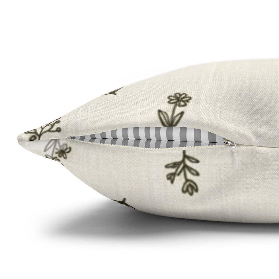 Thumbnail: Ditsy Floral Meadow Pillow Cover - Cottage Cream