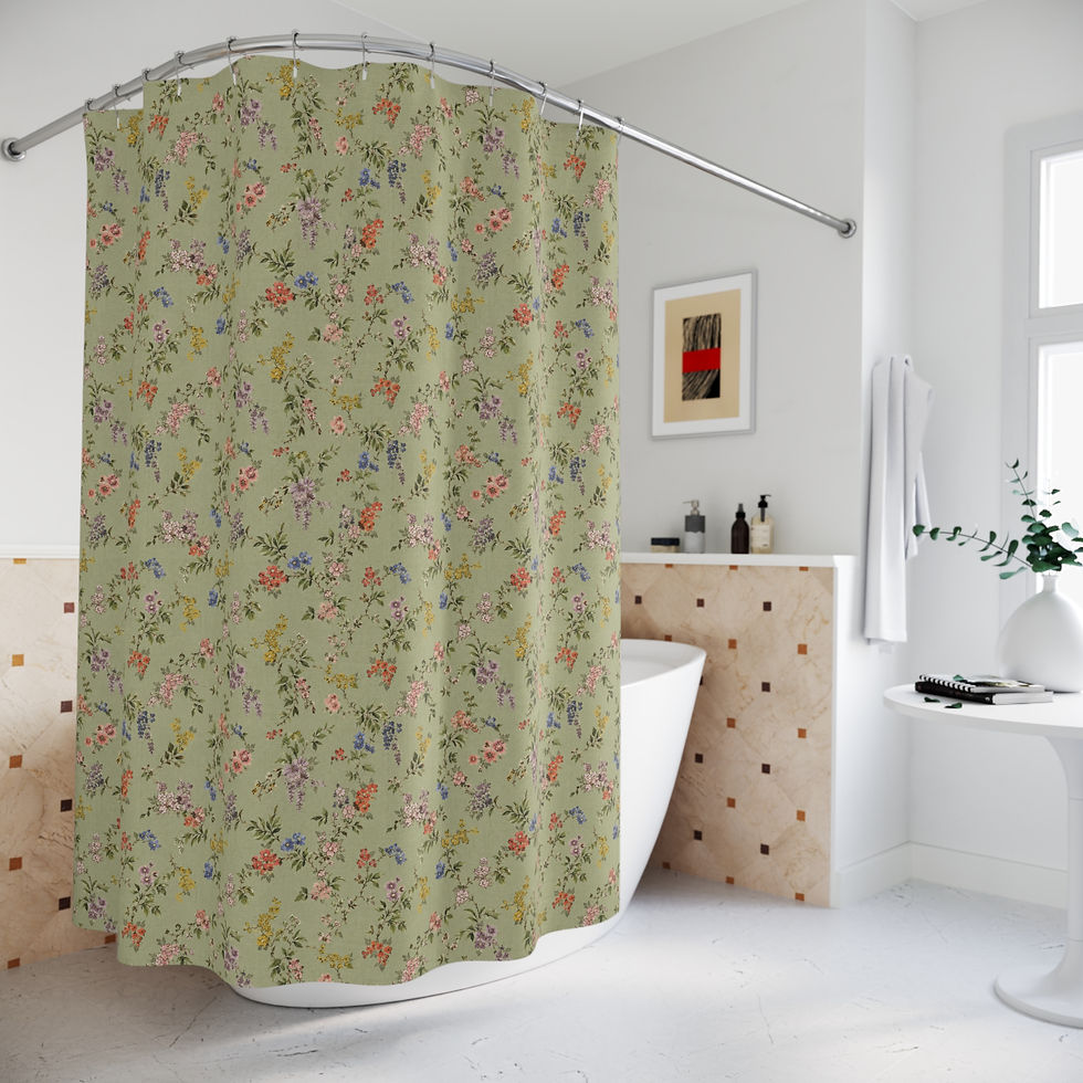 Thumbnail: Muted Meadow Reverie Shower Curtain
