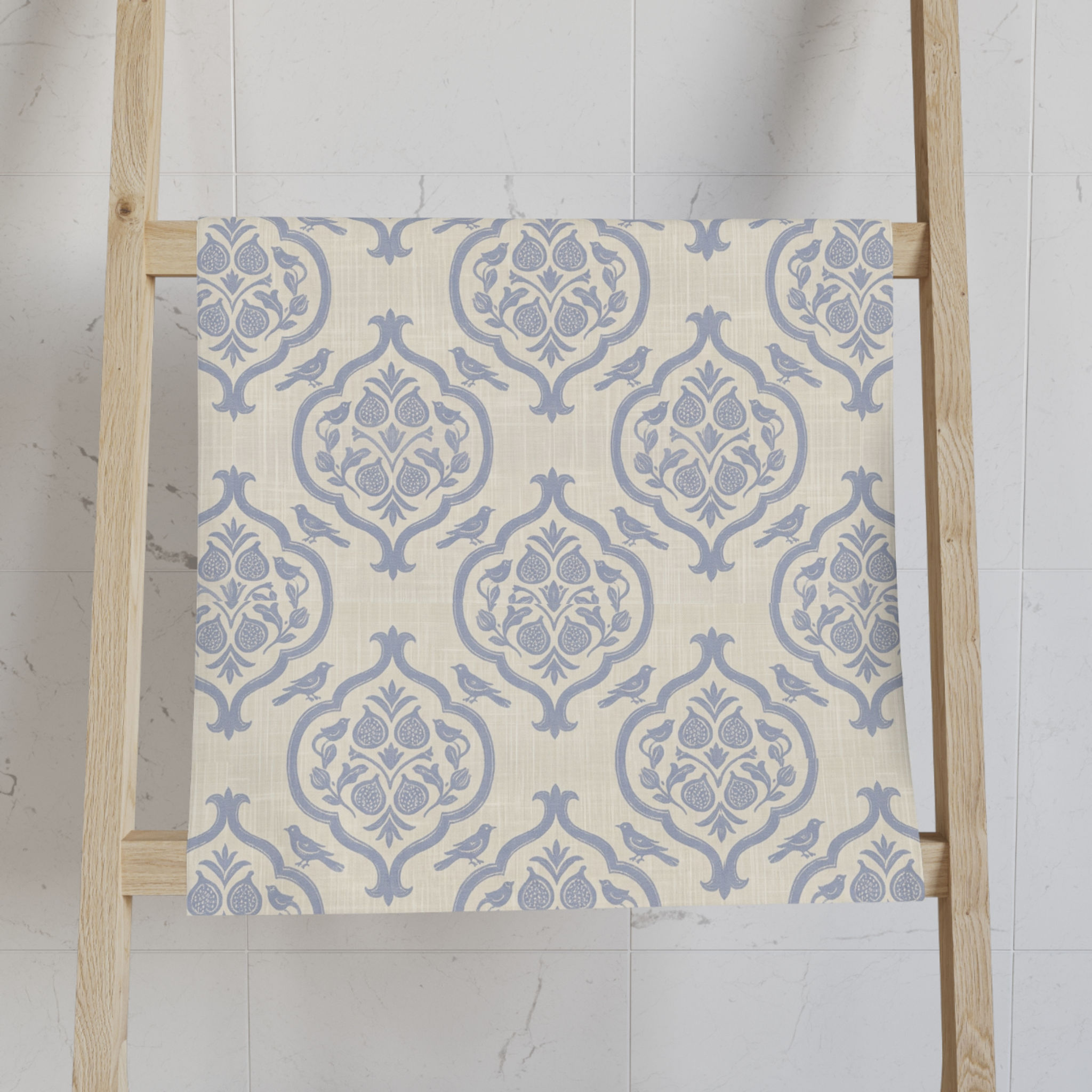 Damask Fig & Bird Hand Towel