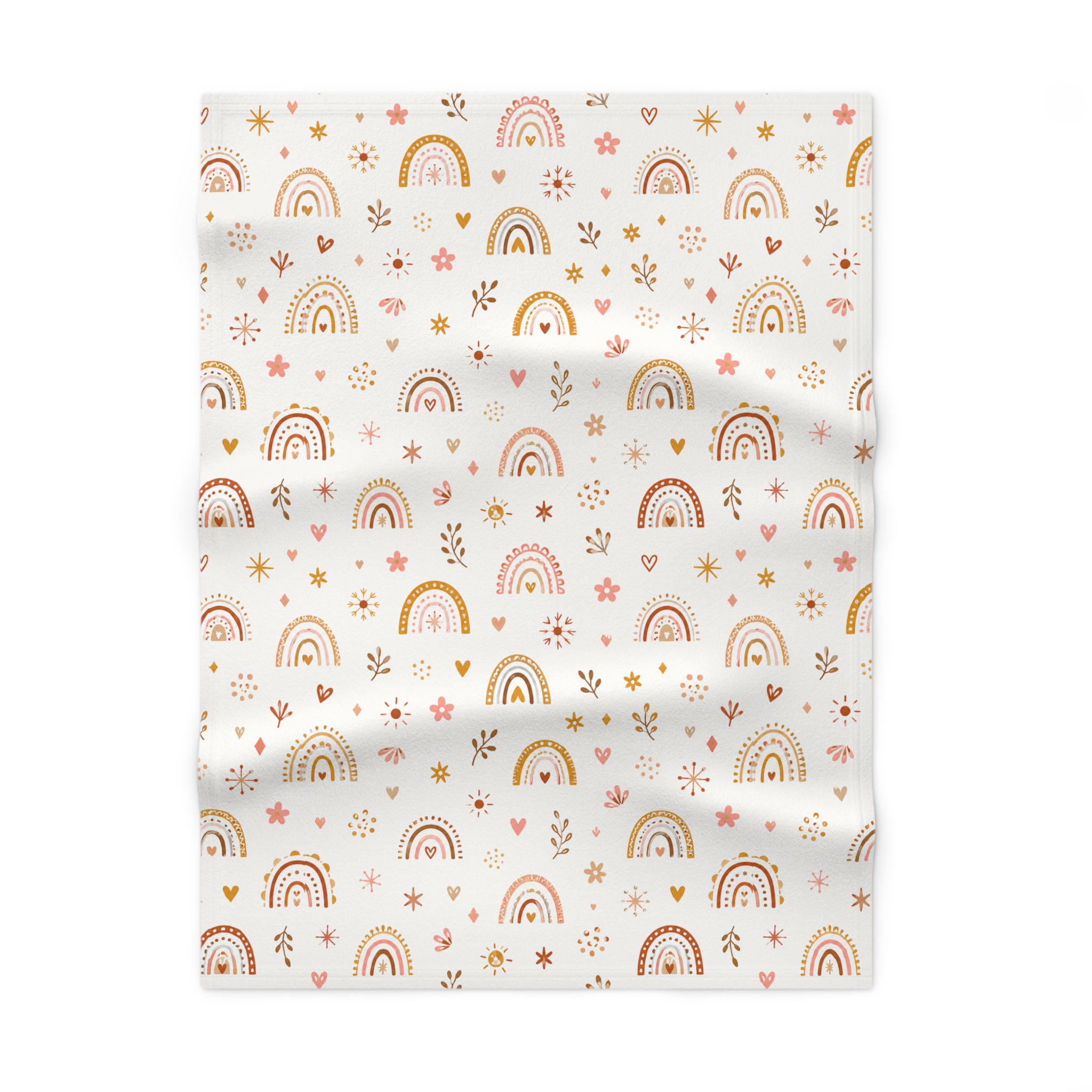 Bohemian Sunshine Rainbow Baby Fleece Blanket