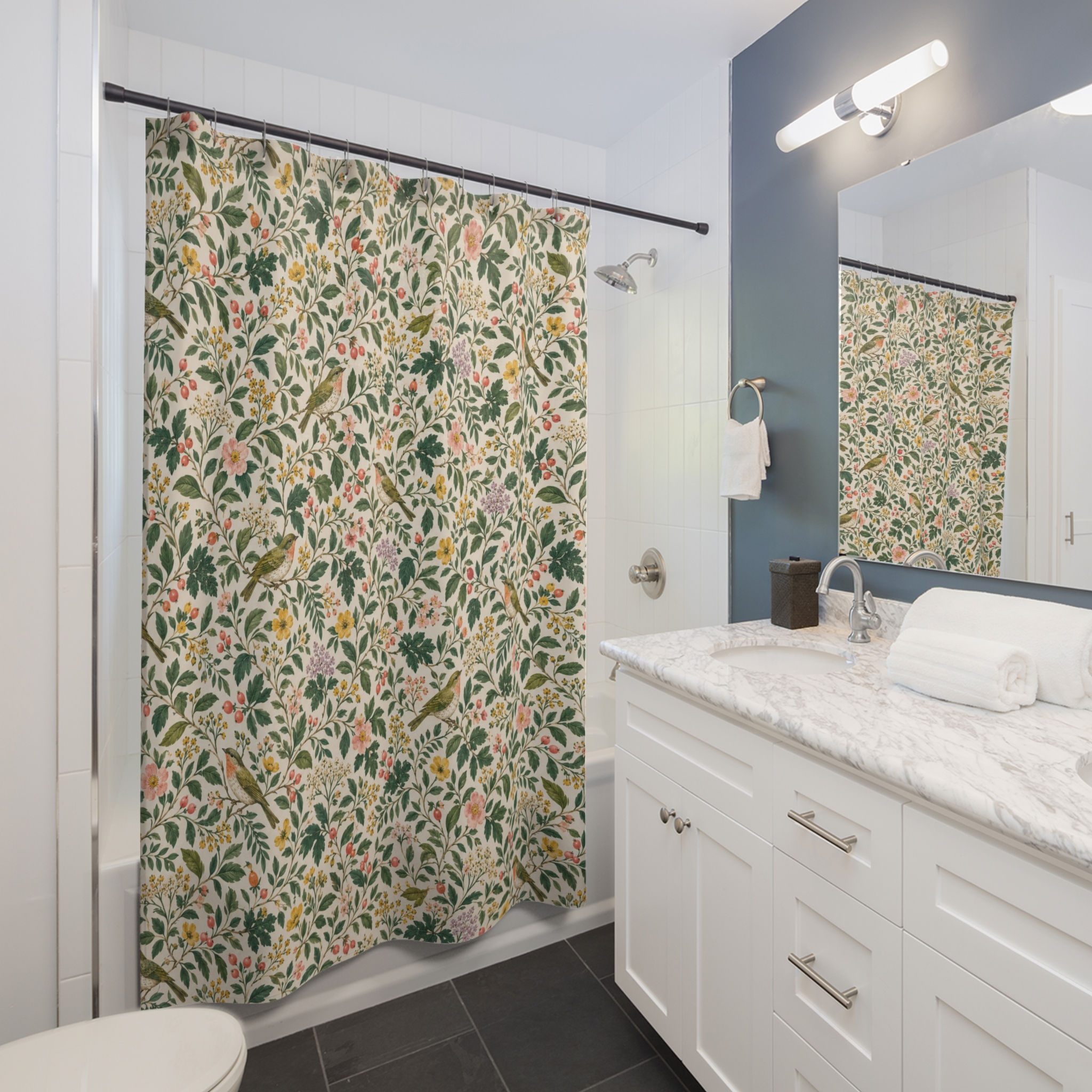Hummingbird Haven Shower Curtain