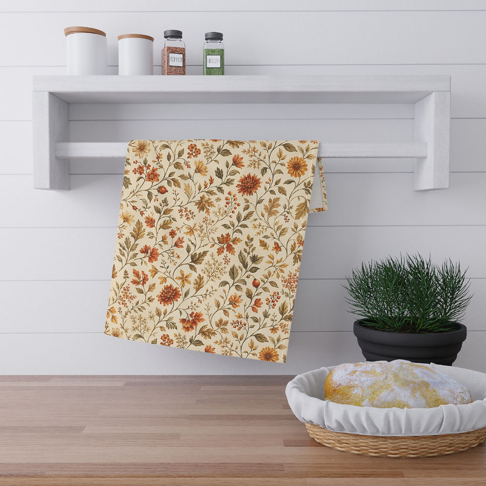 Thumbnail: October Garden Tea Towel