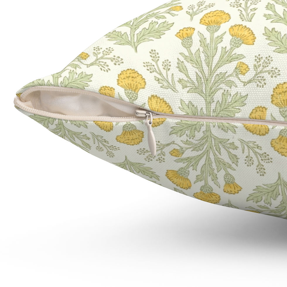 Thumbnail: Golden Dandelion Meadow Throw Pillow 