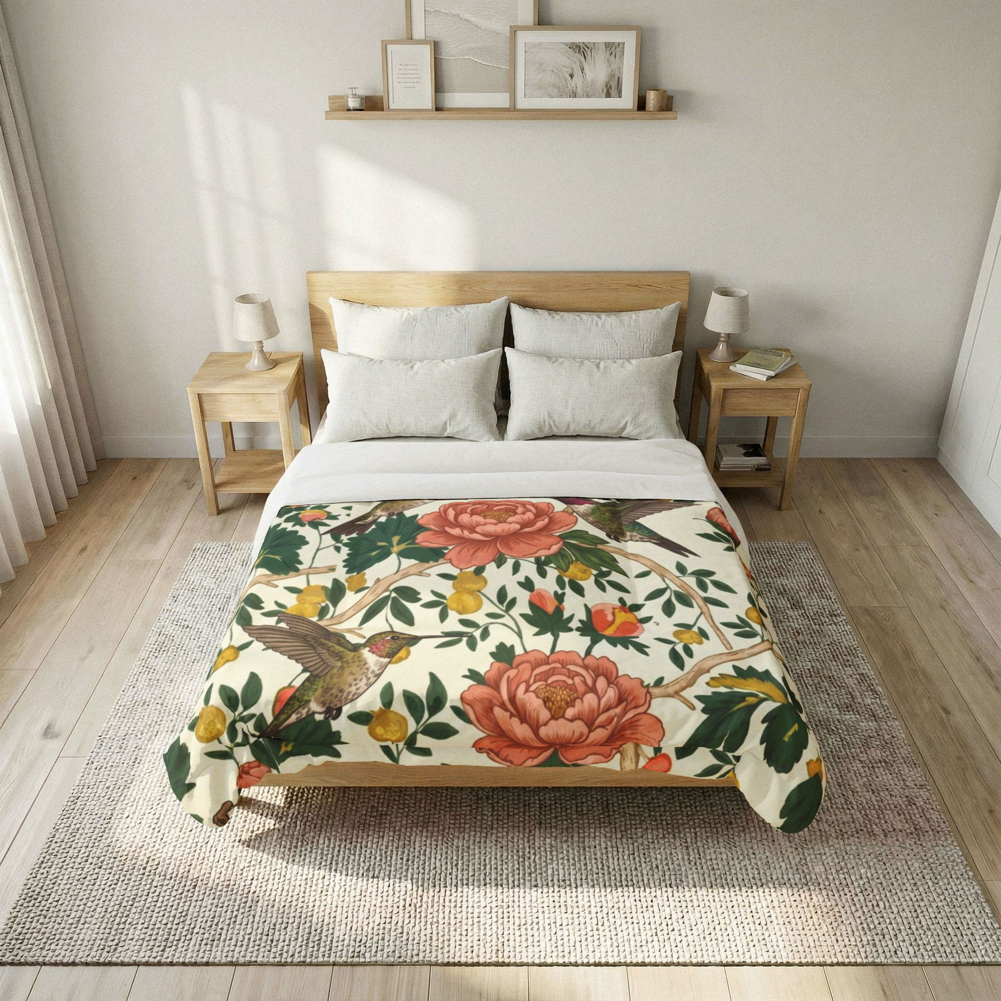Hummingbird Haven Cotton Comforter
