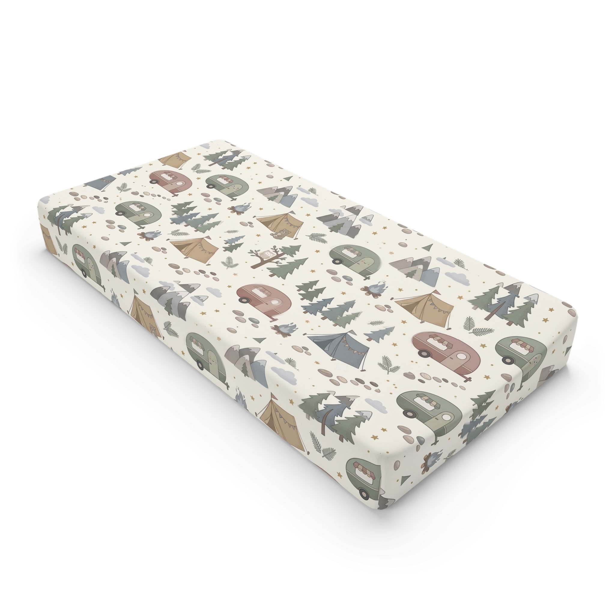 Little Explorer Mountain Adventure Baby Changing Pad Cover 