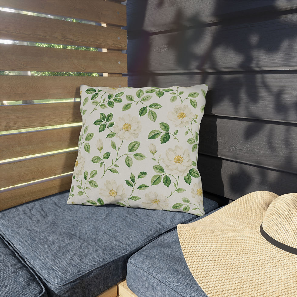 Thumbnail: Blooming Porch Outdoor Pillow 