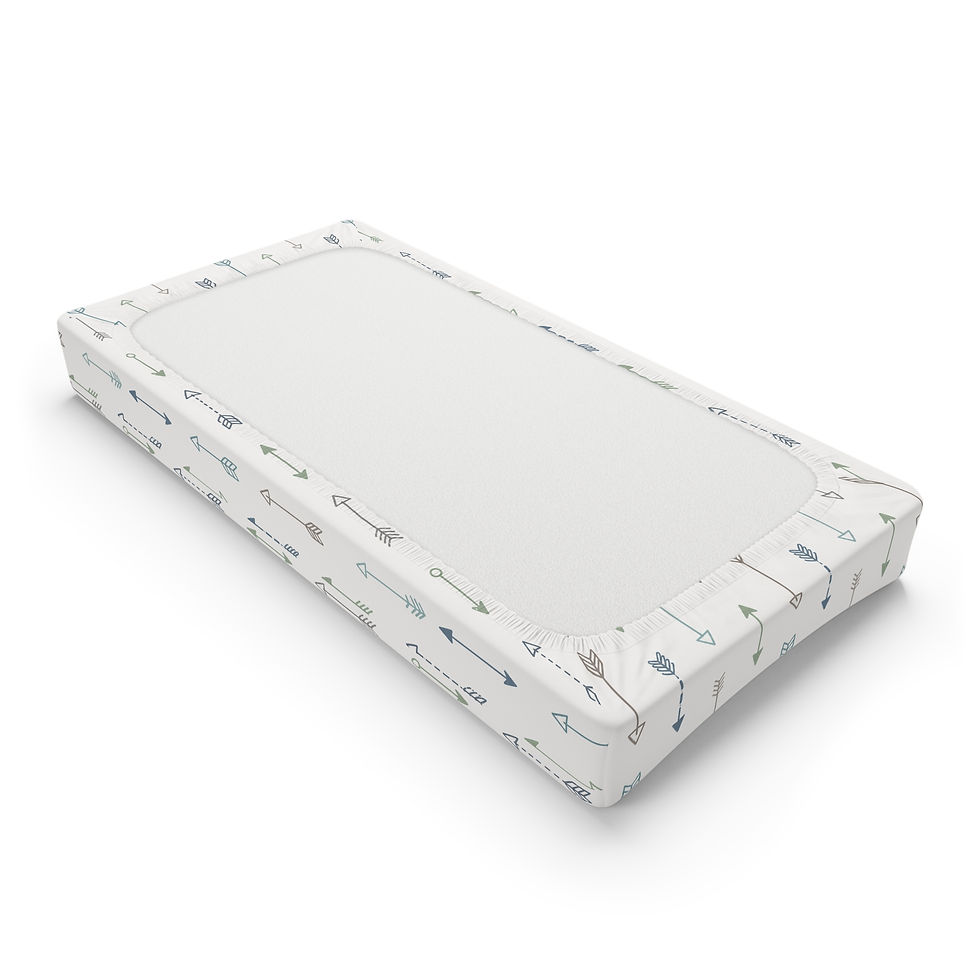 Thumbnail: Little Explorer Arrows Baby Changing Pad Cover — Blues