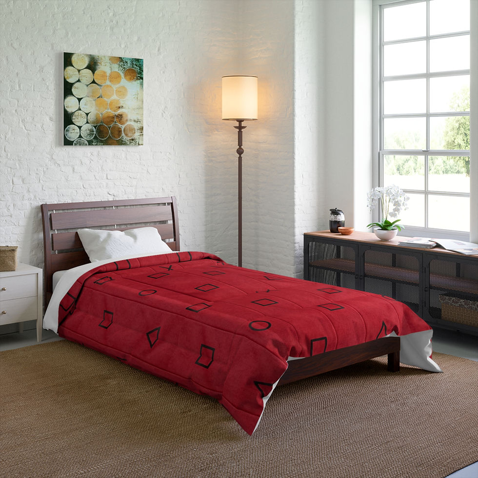 Thumbnail: Gamer Button Kid Comforter — Red