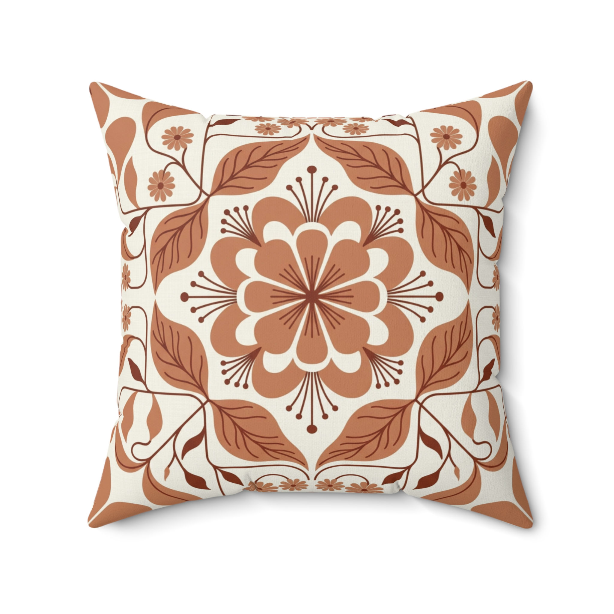 Sienna Kaleidoscope Retro Throw Pillow