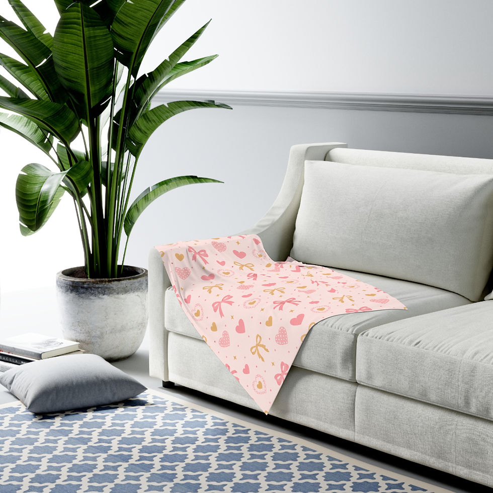Thumbnail: Blush & Bows Swaddle Blanket 