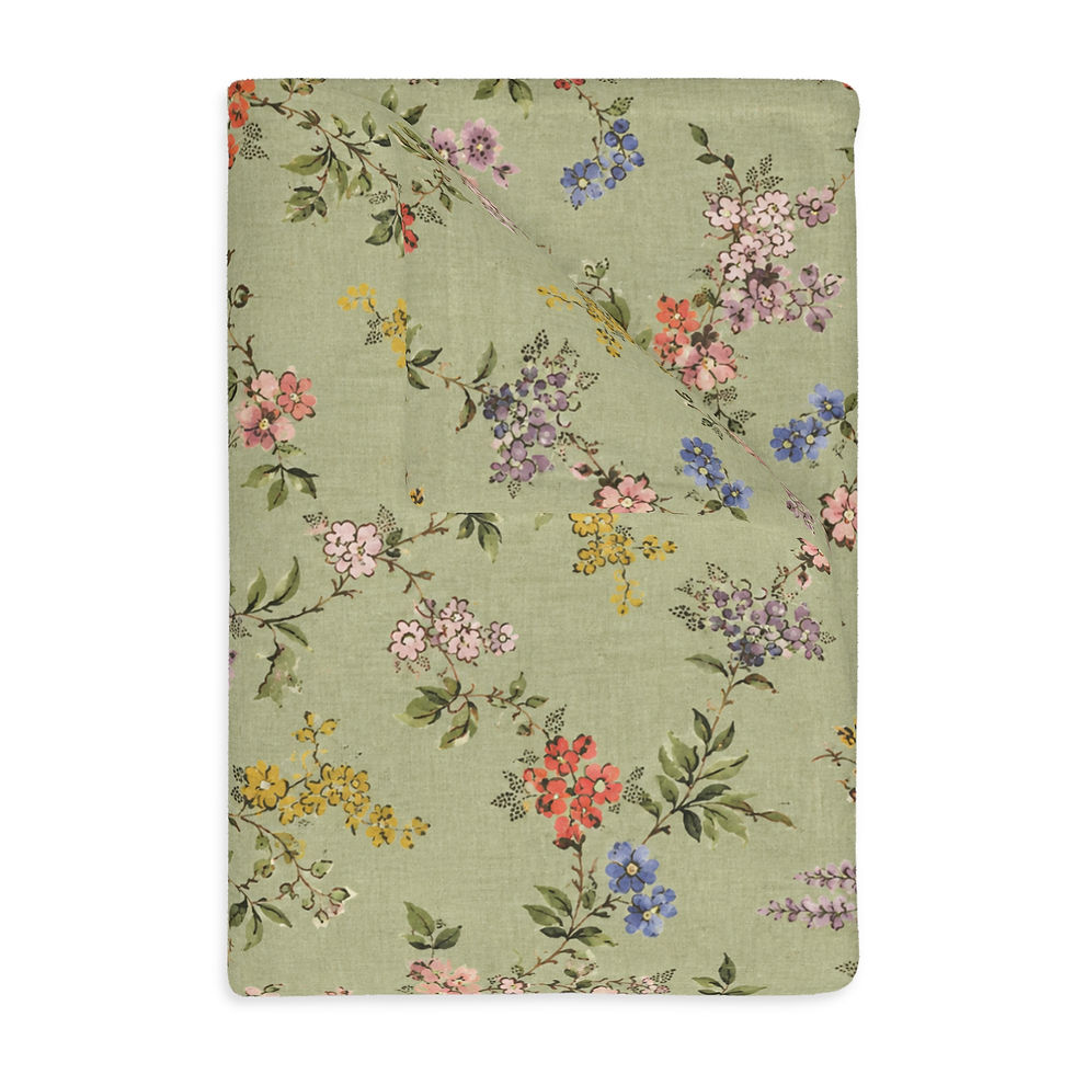 Thumbnail: Muted Meadow Reverie Velveteen Blanket 