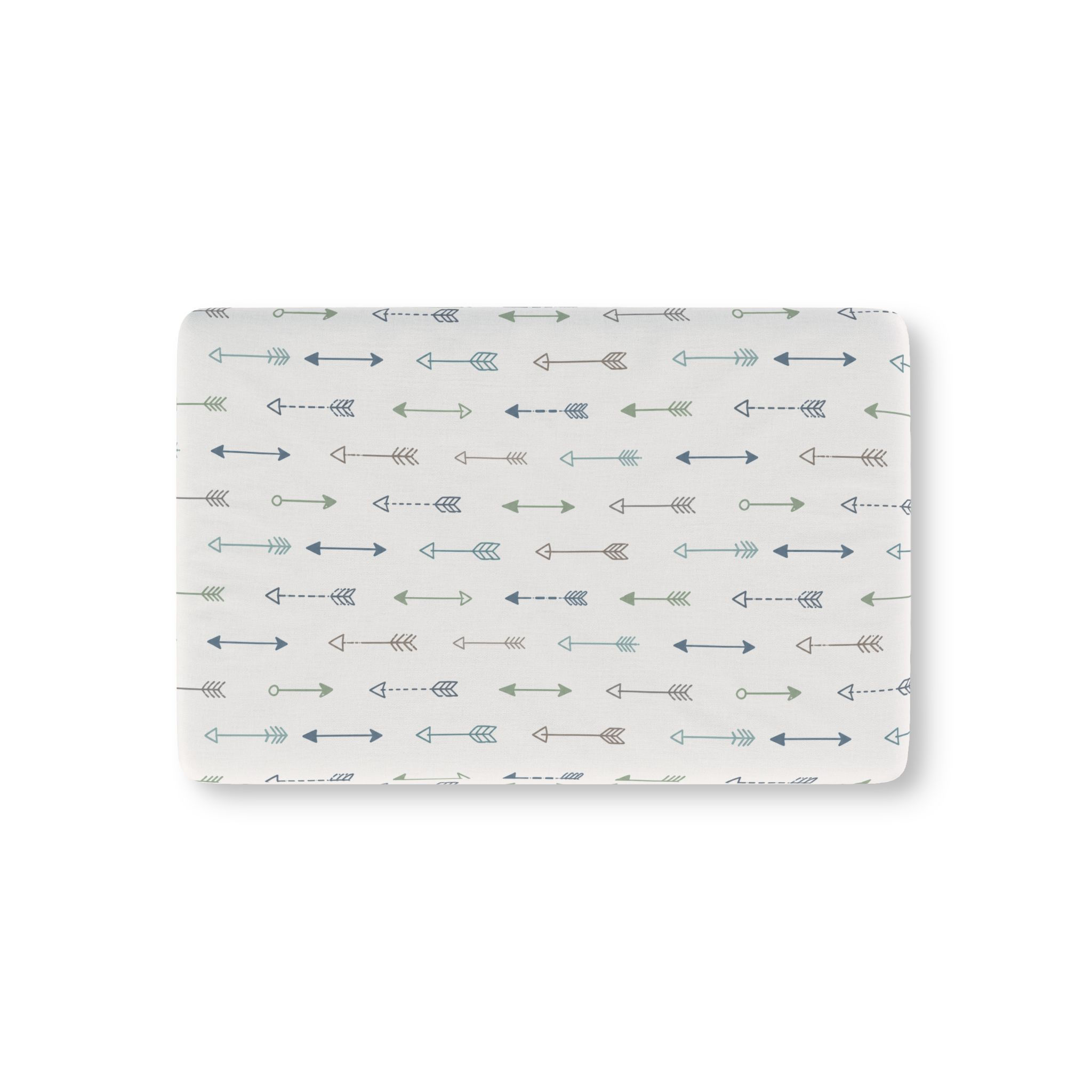 Little Explorer Arrows Crib Sheet - Blues