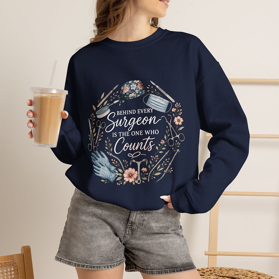 Thumbnail: Surgeon Appreciation Crewneck Sweatshirt — Universal Pattern