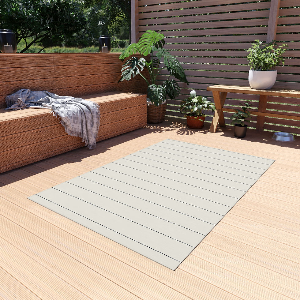 Thumbnail: Coastal Dash Striped Outdoor Rug
