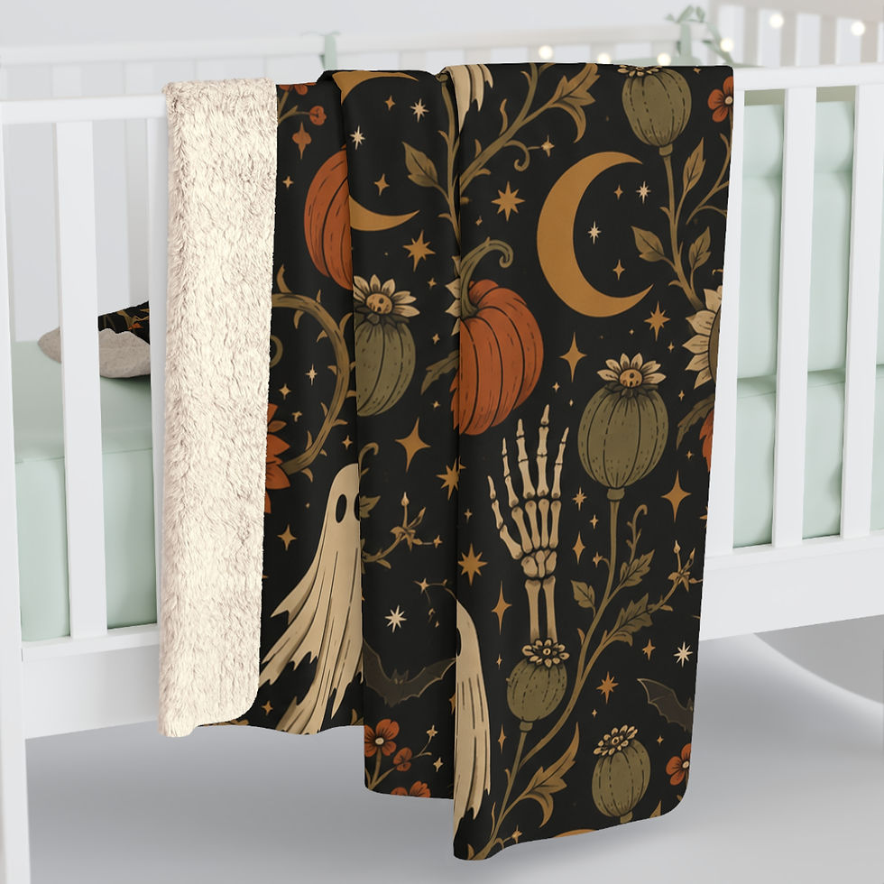 Thumbnail: Gothic Harvest Sherpa Blanket 