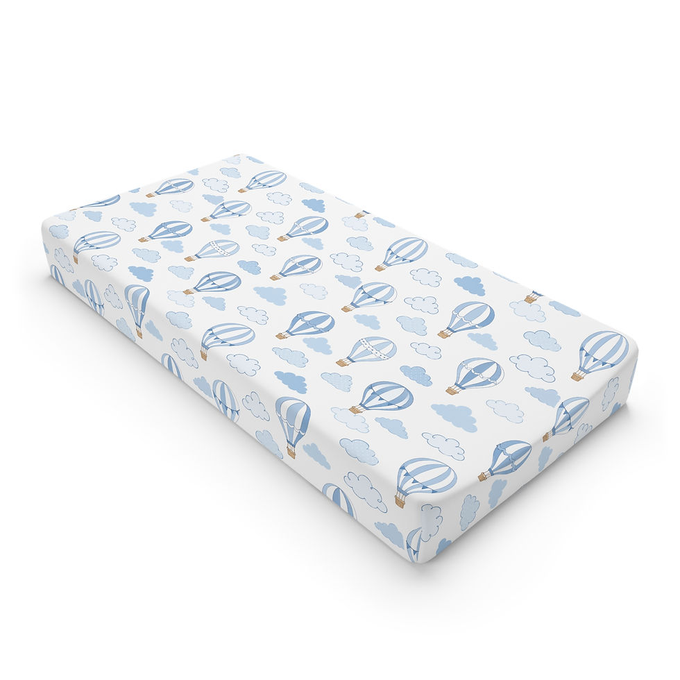 Thumbnail: Little Balloon Dreams Baby Changing Pad Cover 