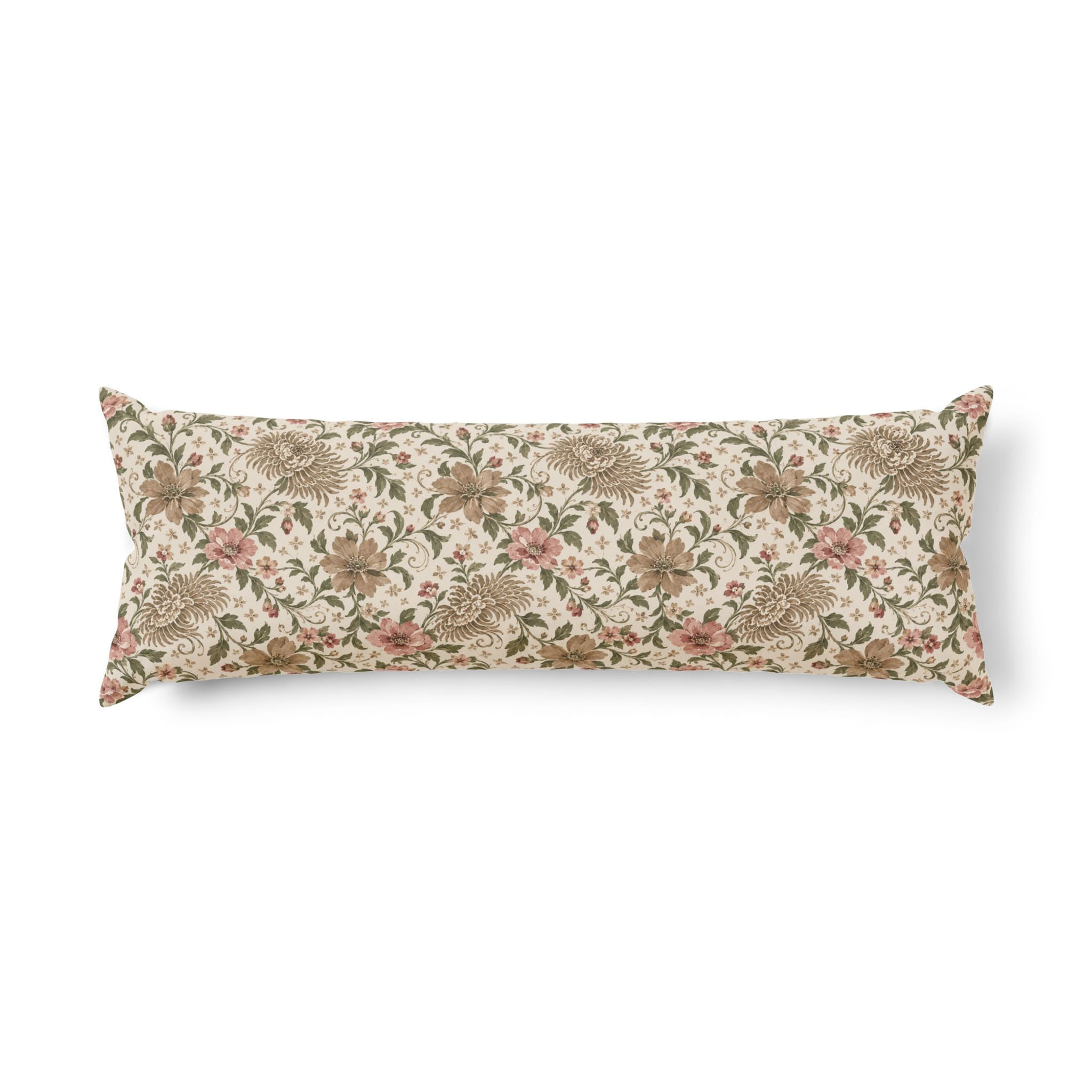 Vintage Chrysanthemum Body Pillow