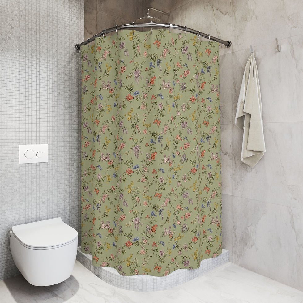 Thumbnail: Muted Meadow Reverie Shower Curtain