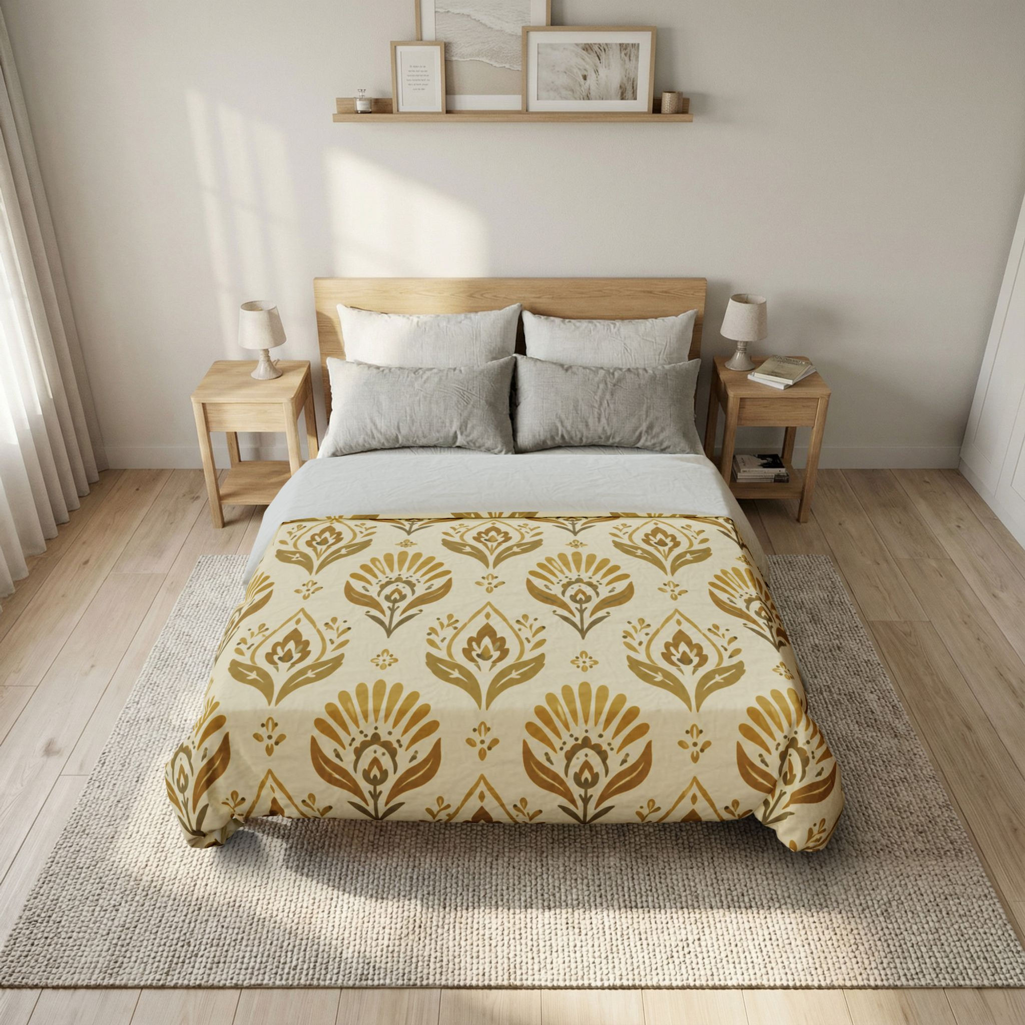 Amber Botanica Cotton Duvet Cover