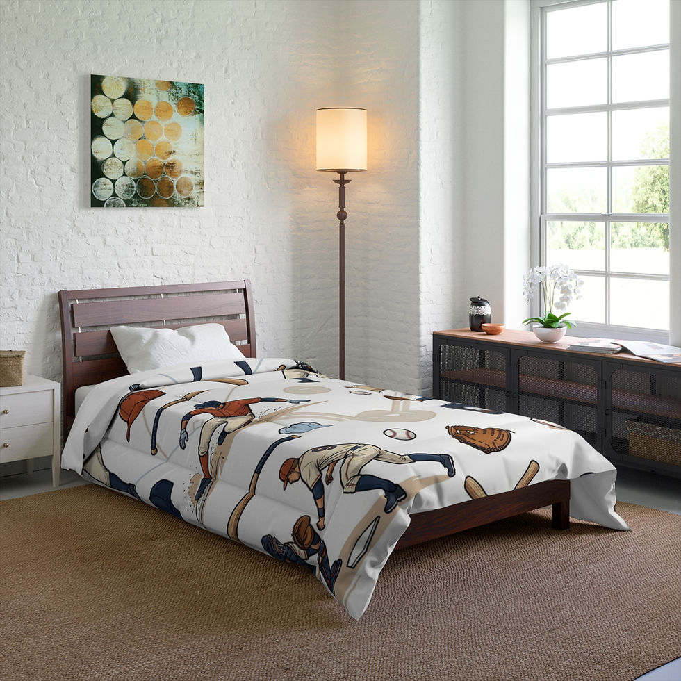 Thumbnail: Little Leaguer Baseball Diamond Kid Comforter 