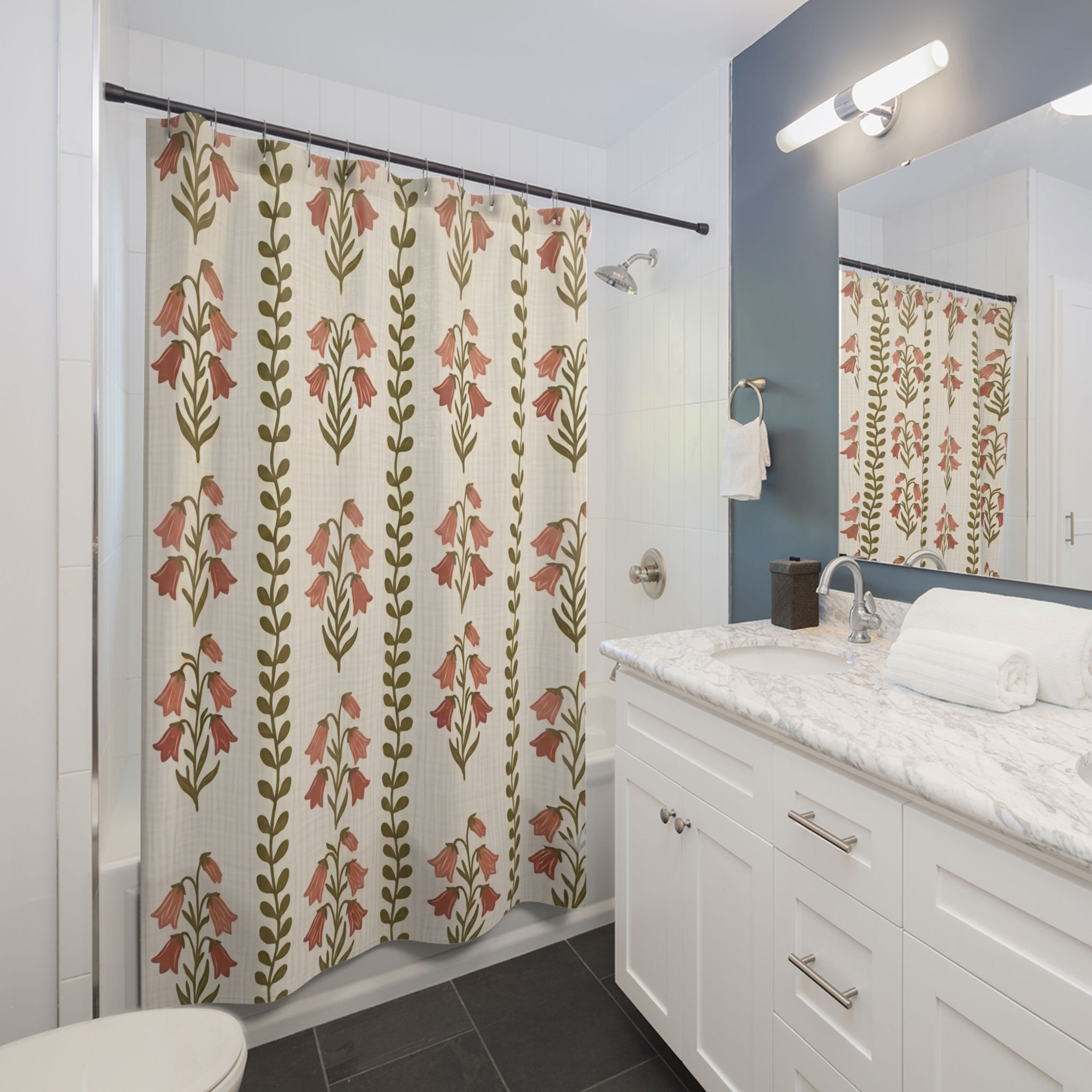 Canterbury Bellflower Shower Curtain