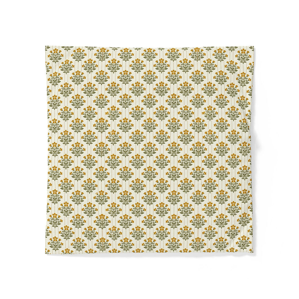 Thumbnail: French Country Marigold Cotton Duvet Cover
