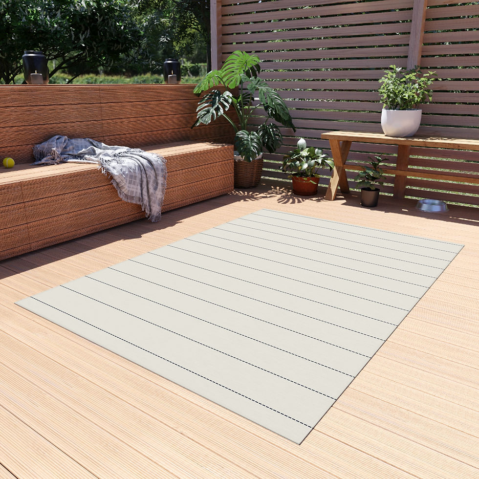Thumbnail: Coastal Dash Striped Outdoor Rug