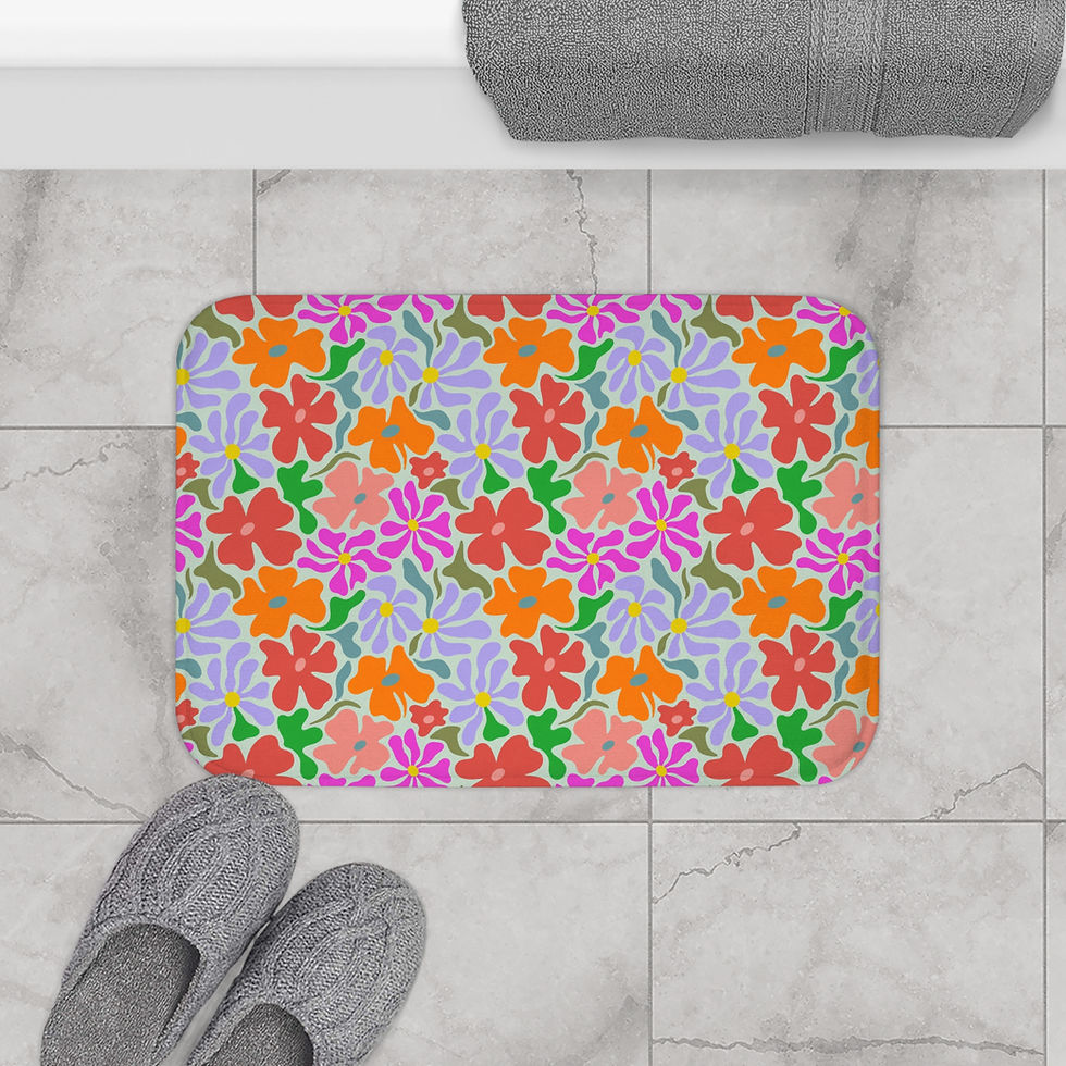 Thumbnail: Sunset Flower Power Bath Mat 