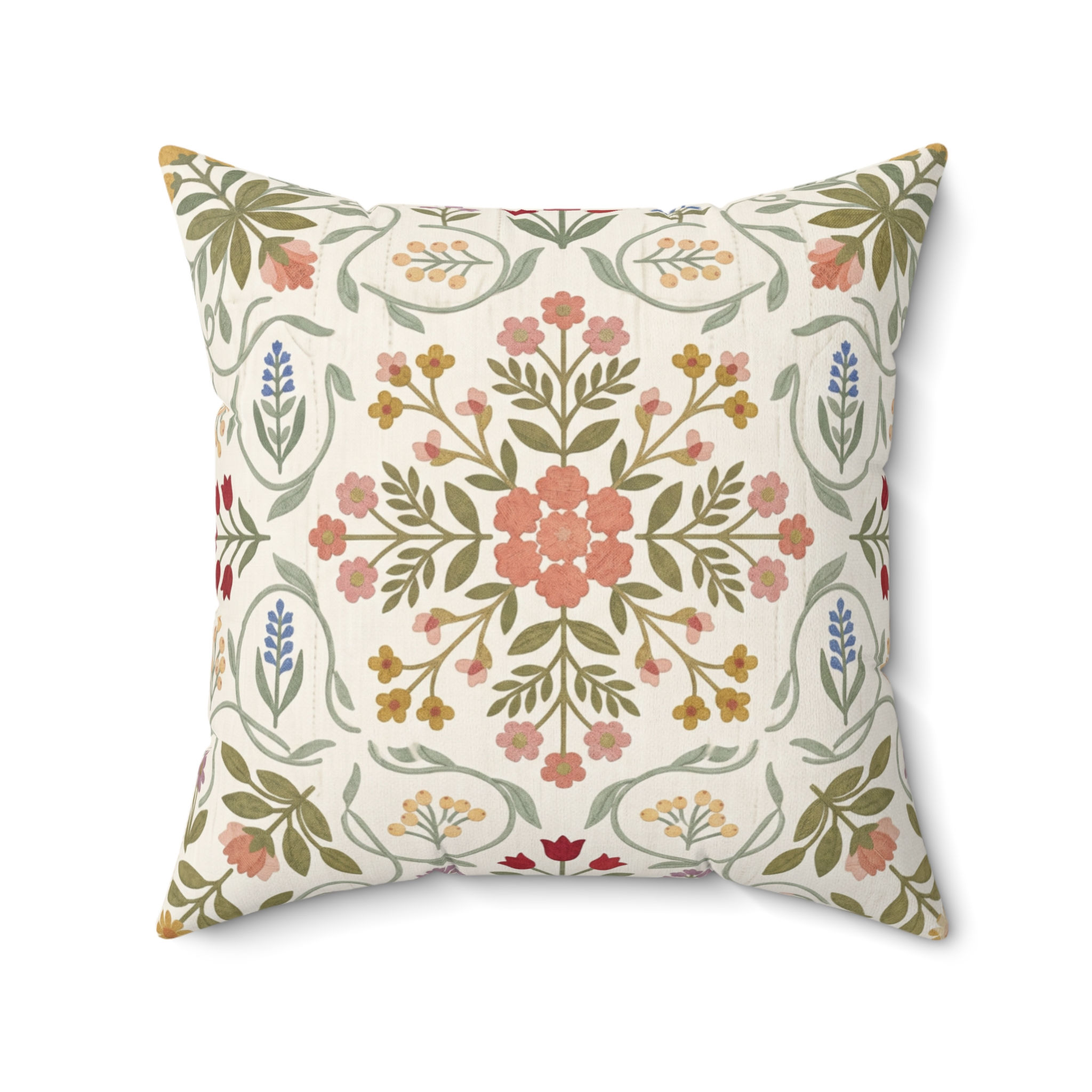Alpine Tulip Throw Pillow