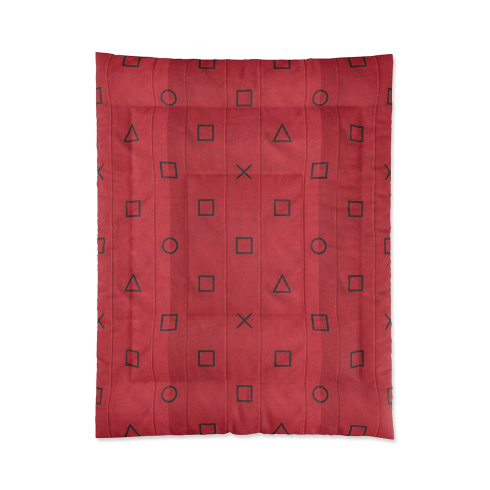 Thumbnail: Gamer Button Kid Comforter — Red