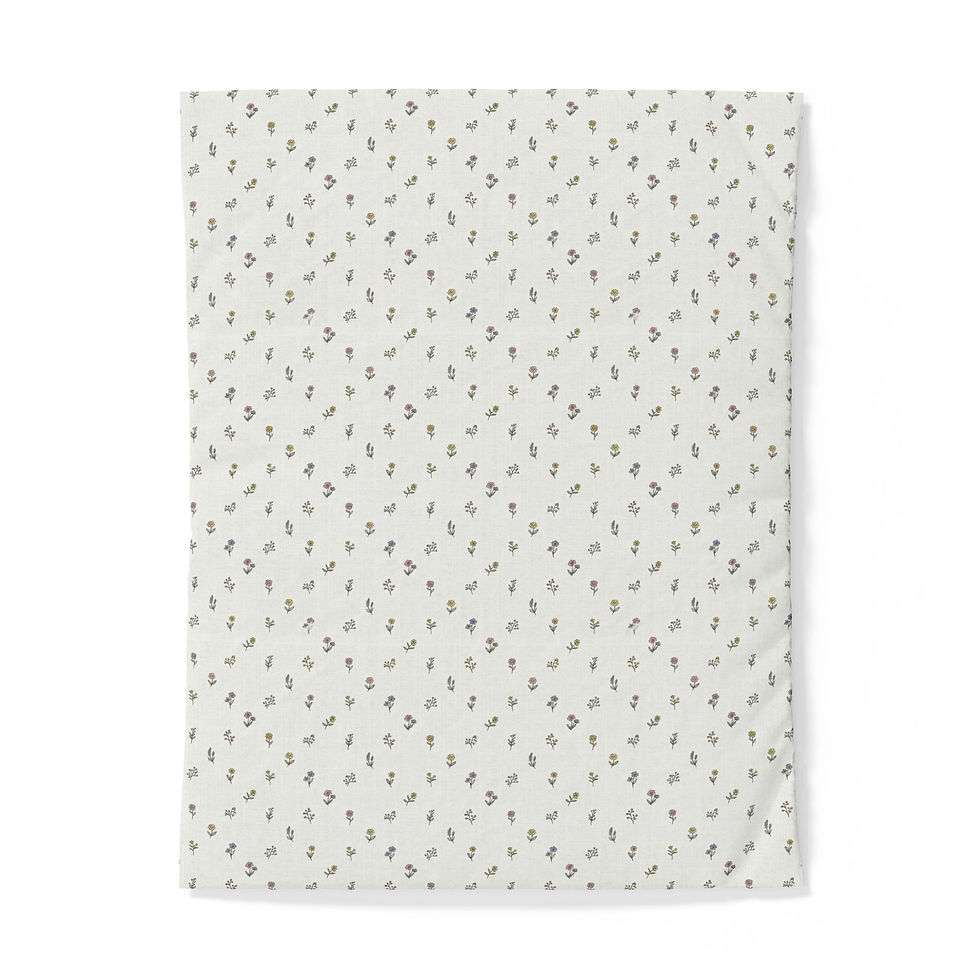 Thumbnail: Ditsy Floral Meadow Cotton Duvet Cover — Cottage Color