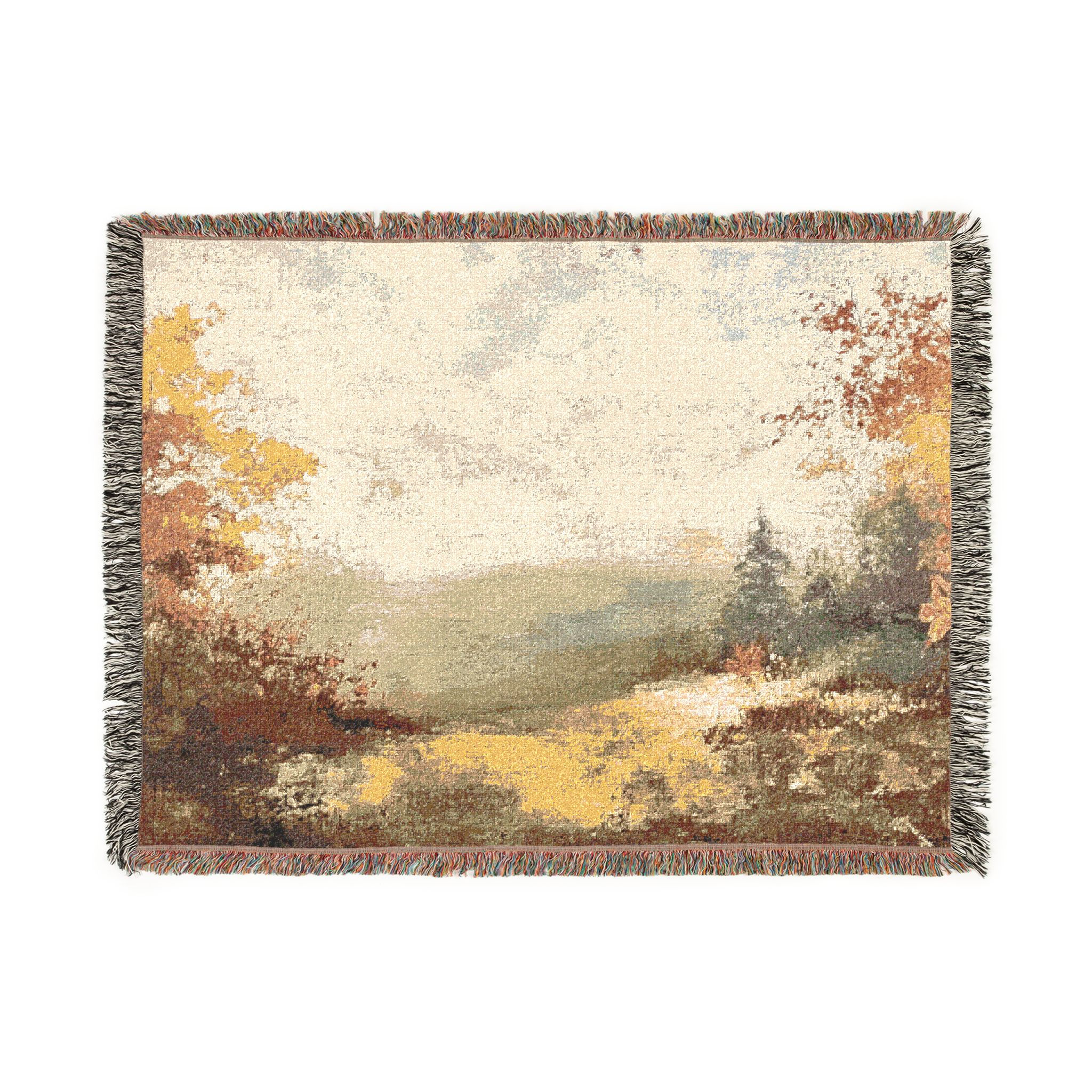 Autumn Path Woven Blanket