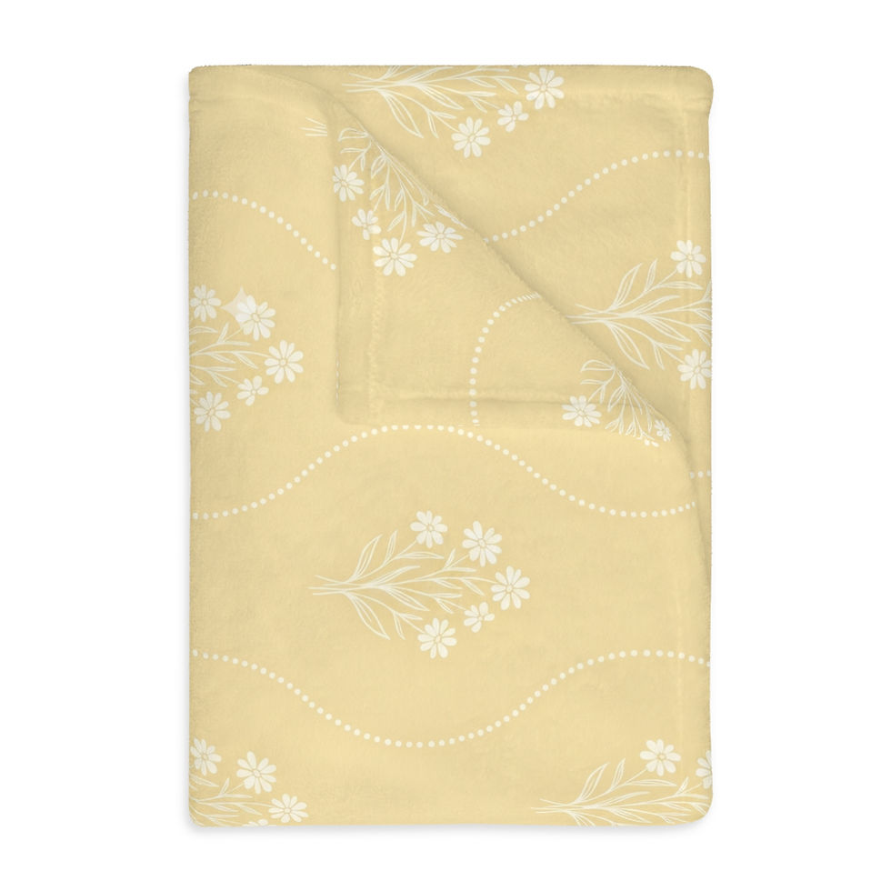 Thumbnail: Whimsical Dandelion Velveteen Microfiber Throw 