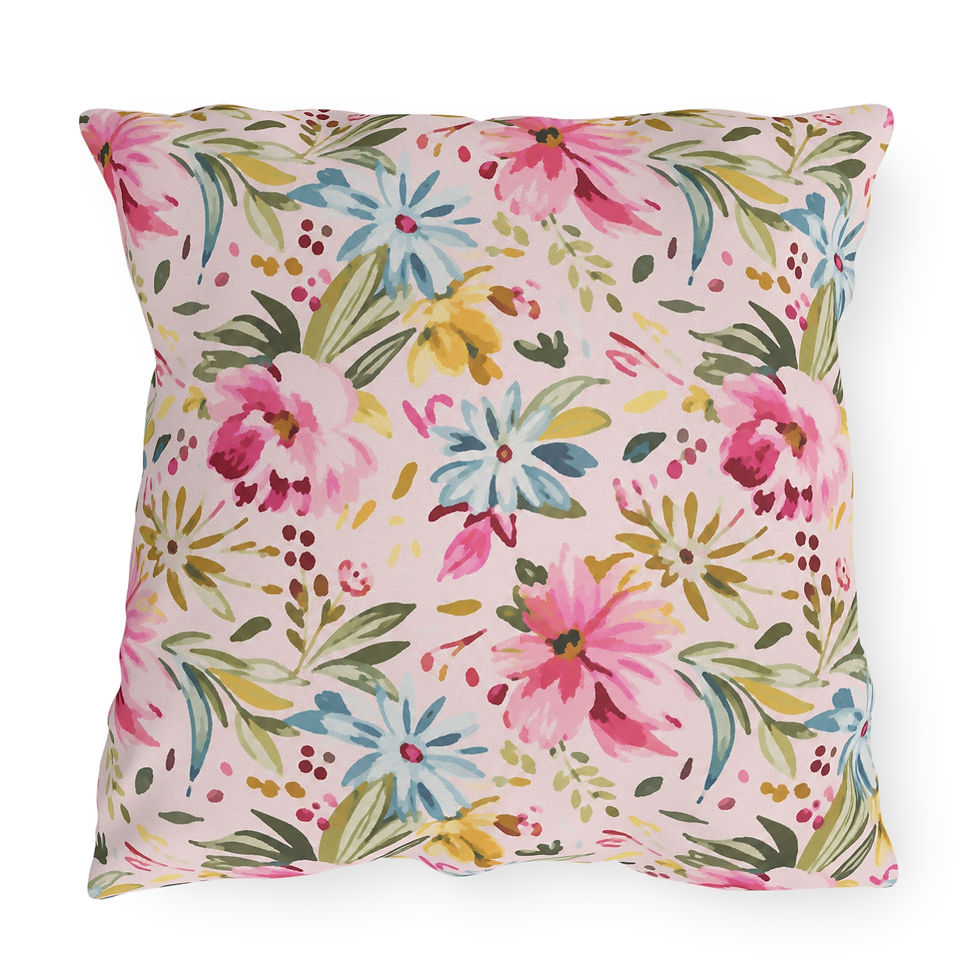 Thumbnail: Wildflower Whispers Outdoor Pillow 