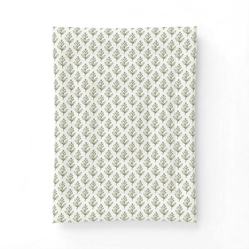 Thumbnail: Sage Leaf Cotton Comforter