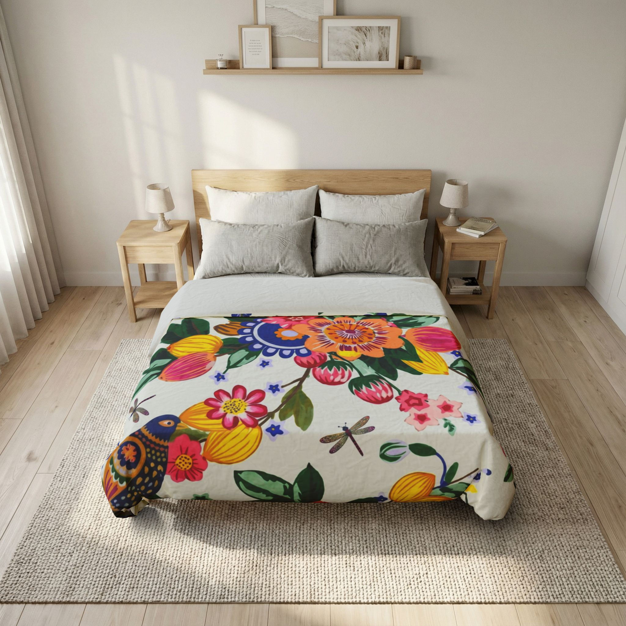 Enchanted Aviary Cotton Duvet Cover
