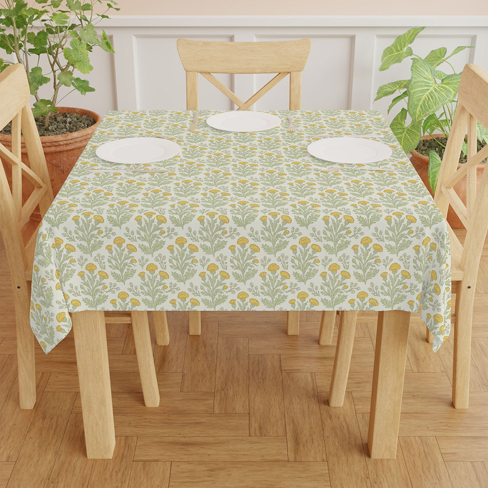 Thumbnail: Golden Dandelion Meadow Tablecloth 