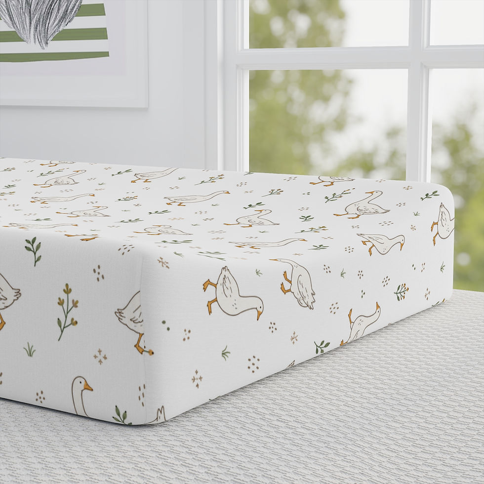 Thumbnail: Little Goose Meadow Baby Changing Pad Cover
