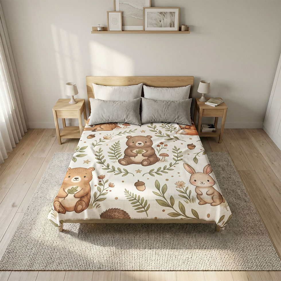 Thumbnail: Secret Forest Botanical Kid Coverlet