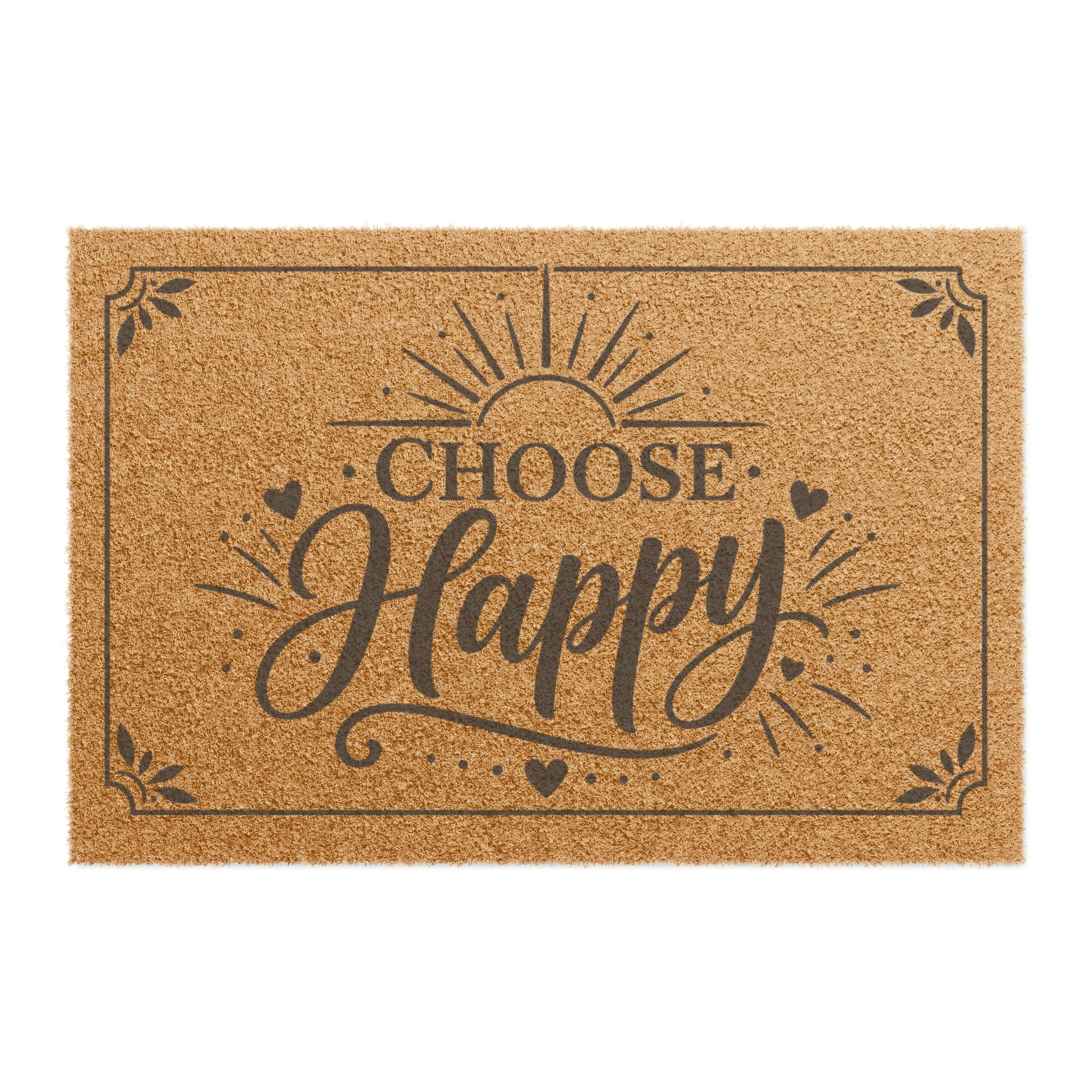 Choose Happy Doormat – Inspirational Welcome Coir Mat