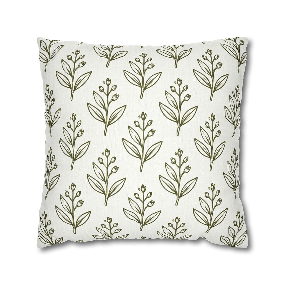 Thumbnail: Sage Leaf Pillow Cover
