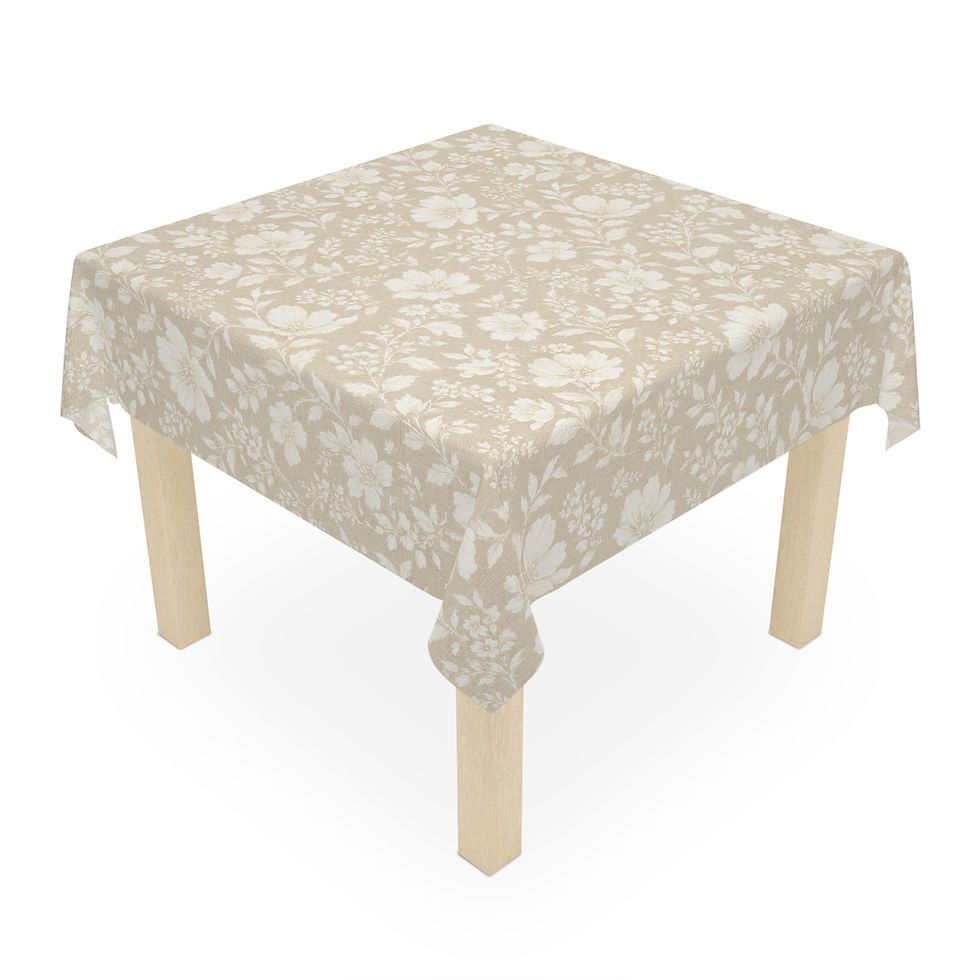 Thumbnail: Willow Meadow Tablecloth - Beige